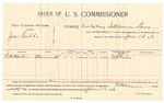 1896 June 13: Voucher, U.S. v. Joe Gibbs, violating intercourse laws; includes cost per diem and mileage; Stephen Wheeler, commissioner; George J. Crump, U.S. marshal; G.H. Harlow, witness