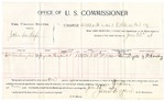 1896 June 22: Voucher, U.S. v. John Lee Lap, assault with intent to kill; includes cost per diem and mileage; James Brizzolara, commissioner; George J. Crump, U.S. marshal; William Washington, witness; J.F. Cauley, witness of signatures