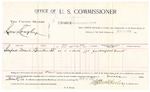 1896 June 24: Voucher, U.S. v. Lum Longley, larceny; includes cost per diem and mileage; Stephen Wheeler, commissioner; George J. Crump, U.S. marshal; Sanford Dement, witness