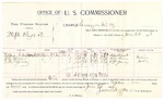 1896 June 24: Voucher, U.S. v. Steph Otey et al., larceny; includes cost per diem and mileage; James Brizzolara, commissioner; George J. Crump, U.S. marshal; Stephen N. Adcock, W.L. Ginn, Z.H. Yancy, witnesses; William Canry, witness of signatures