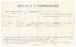 1896 June 25: Voucher, U.S. v. J.E. Hammer, violating intercourse laws; includes cost per diem and mileage; James Brizzolara, commissioner; George J. Crump, U.S. marshal; S.T. Minor, witness