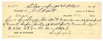 1896 July 08: Receipt, of J.L. Halt, deputy marshal; to S.A. Fugate for feeding prisoner; Joe Batt, prisoner