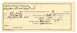 1896 July 10: Certificate of employment, G.L. Chamberlain, guard; Eli Deehee, prisoner; J.L. Holt, deputy marshal