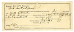 1896 July 14: Certificate of employment, C.S. Bowman, guard; N.B. Irvin, deputy marshal; W.J.F., witness
