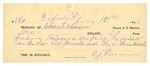 1896 July 15: Receipt, of Grant Johnson, deputy marshal; to A.J. Turner for feeding prisoner and meals for others