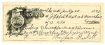 1896 July 20: Receipt, of J.L. Holt, deputy marshal; to Mrs. James Baskitt for feeding Clive Hance, prisoner