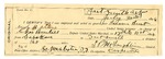 1896 July 30: Certificate of employment, for S.P. McLaughlin, guard; Charles Barnhill, deputy marshal; Rensom Burst, prisoner