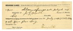 1896 July 30: Receipt, of J.L. Holt, deputy marshal; to Louis Still for livery bill