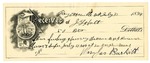 1896 July 31: Receipt, of J.L. Holt, deputy marshal; to Mrs. James Burkit for feeding Hennery Beaver, prisoner