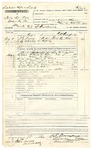 1896 August 13: Voucher, Diebuer Safe and Lock Company v. Polk County, Arkansas, alternate writ; J.E. Levey, warrant; includes cost of livery bill and lodging; R.T. Bumpas, deputy marshal; Edgar L. Scuttee, deputy clerk