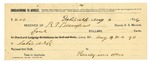 1896 August 04: Receipt, of R.T. Bumpas, deputy marshal; to Hurlyin More for livery bill