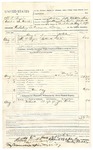 1896 August 06: Voucher, U.S. v. M.P. Byers, violating intercourse laws; includes cost per diem and mileage; James Brizzolara, commissioner; J.W. Gibson, deputy marshal; Joe Wilson, witness; David B. Sparks, notary public