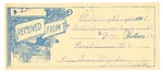 1896 August 06: Receipt, of N.B. Irvin, deputy marshal; to Tom Warke, Larry Brown for meals