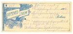 1896 August 07: Receipt, of N.B. Irving, deputy marshal; to Willie Tiger, Fred Beaver for meals and lodging; Larry Brown