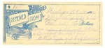 1896 August 10: Receipt, of N.B. Irvin, deputy marshal; to Wittie Tiger, Fred Beaver for meals and lodging; Larry Brown