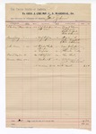 1894 February 23: Voucher, U.S. v. Fayette Terry, larceny; J.W. Crowder, deputy marshal; C.P. Cantrell, guard; subsistence for self and horse
