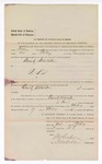 1894 October 25: Writ of arrest, U.S. v. Brack Walston, retail liquor dealer; Stephen Wheeler, clerk; I.M. Dodge, deputy clerk; G.J. Crump, U.S. Marshal; B.F. Gipson, deputy