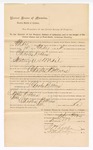 1895 February 26: Mittimus to await trial, U.S. V. Charles Robbins, stealing U.S. mail; Stephen Wheeler, clerk; I.M. Dodge, district clerk; D.C. Dye, deputy