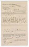 1894 March 9: Voucher, to F.M. Brewer, posse comitatus; S.T. Minor, deputy marshal; Stephen Wheeler, clerk; I.M. Dodge, district clerk; George J. Crump, U.S. marshal; U.S. v. James Baker, defendant