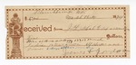 1894 March 14: Receipt, of J.L. Hall, deputy marshal; to Jones and Jordan for feeding Alf Huges, prisoner, and hire of horse and buggy