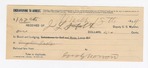 1894 March 18: Receipt, of J.L. Hall, deputy marshal; to George Mason for board and lodging
