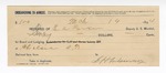 1894 March 19: Receipt, of E.A. Parker, deputy marshal; to D.H. Flowing for board and loading