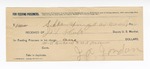 1894 March 23: Receipt,  of J.L. Holt, deputy marshal; to J.A. Jordan for feeding Will Buncard, prisoner