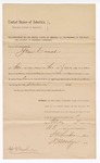 1894 May 11: Warrant, for Jessi Couch, summoned as witness but neglected to show; Stephen Wheeler, clerk; I.M. Dodge, district clerk