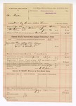 1894 July 2: Voucher, U.S. v. Isam Pickens, malt liquor dealer without a license; James Brizzolara, commissioner; John Salmon, deputy marshal; T.R. Salmon, guard