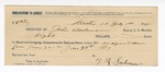 1894 July 1: Receipt, of John Salmon, deputy marshal; to T.R. Salmon for feeding of prisoners
