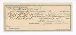 1894 July 9: Certificate of employment, for A.W. Brunner, guard; George McElroy, prisoner; W.C. Smith, deputy marshal