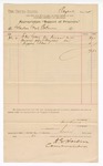 1894 July 9: Voucher, to Sebastian County, Ark.; includes cost for one grave and digging; A.E. Hardin, commissioner; Alfred Maynard, deceased prisoner