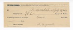 1894 July 12: Receipt, of J.B. Lee, deputy marshal; to C.H. Yandle for feeding prisoners