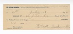 1894 July 18: Receipt, of A.J. Landis, deputy marshal; to Etta M. Buckmaster for feeding prisoners