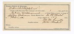 1894 July 18: Certificate of employment, M.M. Luidly, guard; Charles Williams, prisoner; John Solman, deputy marshal