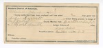 1894 July 19: Certificate of employment, William Clark, guard; John Garrett, prisoner; A.J. Landis, deputy marshal