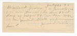 1894 July 23: Bill, for team; J.K. Jones, deputy; paid to James S. Davis