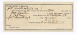 1894 July 24: Certificate of employment, for R.C. Lee, guard; Jack Preston, prisoner; J.B. Lee, deputy marshal