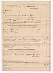1894 August 13: Voucher, U.S. v. Joe Kail, malt liquor dealer without license; James Brizzolara, commissioner; J.B. Lee, deputy marshal; Luke Ball, Clark Davis, witnesses
