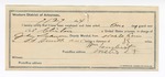 1894 July 27: certificate of employment, William Lambert, guard; Al Clinton, prisoner; John Solman, deputy marshal
