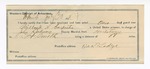 1894 July 30: certificate of employment; Millard F. Carpenter, prisoner; John Salmon, deputy marshal