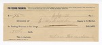1894 August 4: Voucher, U.S. v. Robert Love, introducing liquor; Stephen Wheeler, commissioner; J.W. Crowder, deputy marshal; John Green, guard; receipt, to William McMulin for feeding prisoner