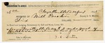 1895 January 07: Receipt, of Will Preston, deputy marshal; to G.O. Denton for fare
