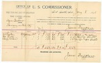 1895 January 08: Voucher, U.S. v Dave Serber, larceny; includes cost per diem and mileage; James Brizzolara, commissioner; George J. Crump, U.S. marshal; Ed Tucker, George Foster, Nancy A. Ware, W.J. Flemming, witness of signatures