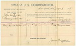 1895 January 09: Voucher, U.S. v John Ceoh et al, larceny; includes cost per diem and mileage; James Brizzolara, commissioner; George J. Crump, US marshal; Henry Marshall, witness