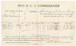 1895 January 1: Voucher, U.S. v Ned Barksdale, larceny; includes cost per diem and mileage; Stephen Wheeler, commissioner; George J. Crump, US marshal; Peter Berry, Betty Jones, John Jones, witnesses; C.C. Ayers, witness of signature