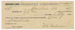 1895 January 13: Certificate of employment, Thomas Brown, guard; Ammos McIntosh, prisoner; Grant Johnson, deputy marshal