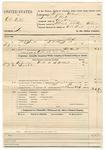 1895 January 19: Voucher, U.S. v C.C. Mathis, larceny; includes cost per diem and mileage; Stephen Wheeler, commissioner; W.J. Fleming, complainant; J.B. Lee, deputy marshal