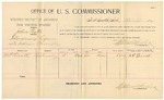 1895 January 16: Voucher, U.S. v. John Piath, introducing liquors; includes cost per diem and mileage; Stephen Wheeler, Commissioner; George J. Crump, US marshal; W.P. Booth, witnesses