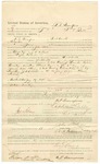 1895 January 18: Voucher, to R.T. Bumpas, posse comitatus; John Salmon, deputy marshal; Stephen Wheeler, commissioner; U.S. v. Block Tiger and J.D. Kittrell; J.H. Patterson, notary public; George J. Crump, marshal